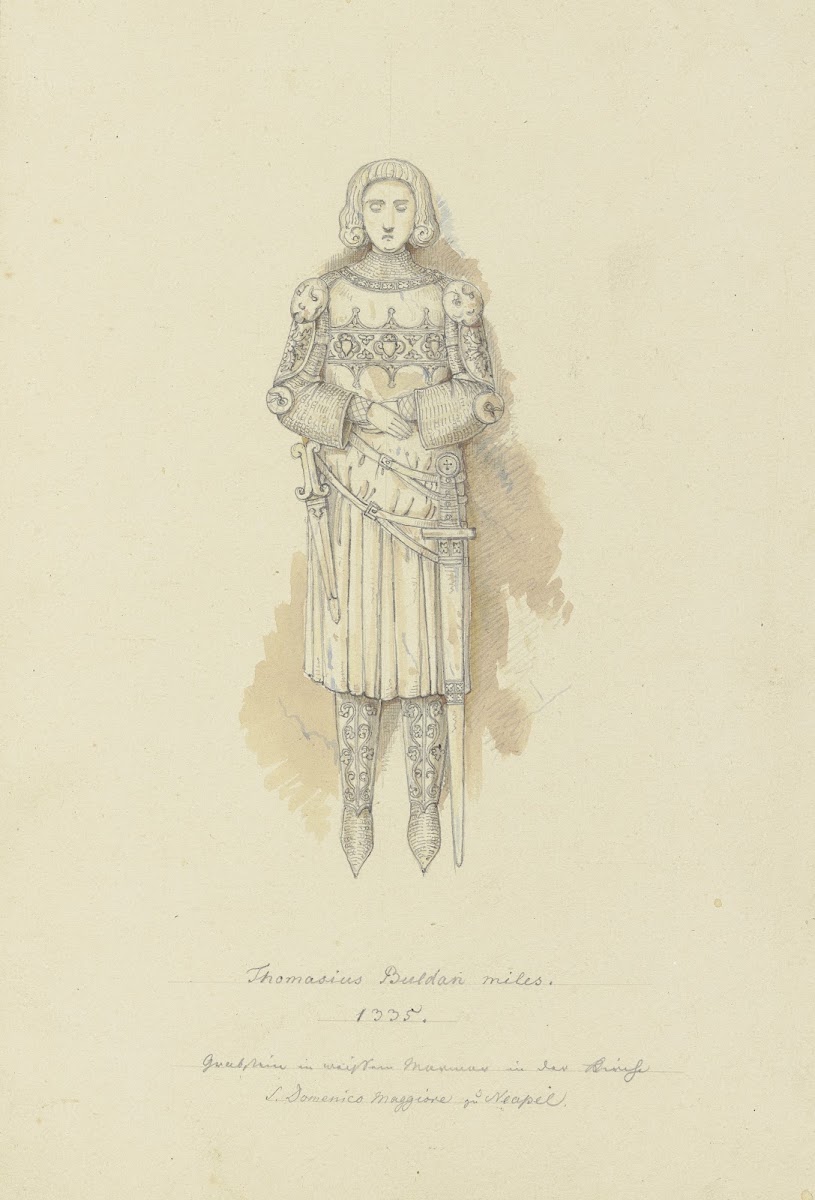Grabstein des Thomasius Buldan in der Basilica di San Domenico Maggiore in Neape