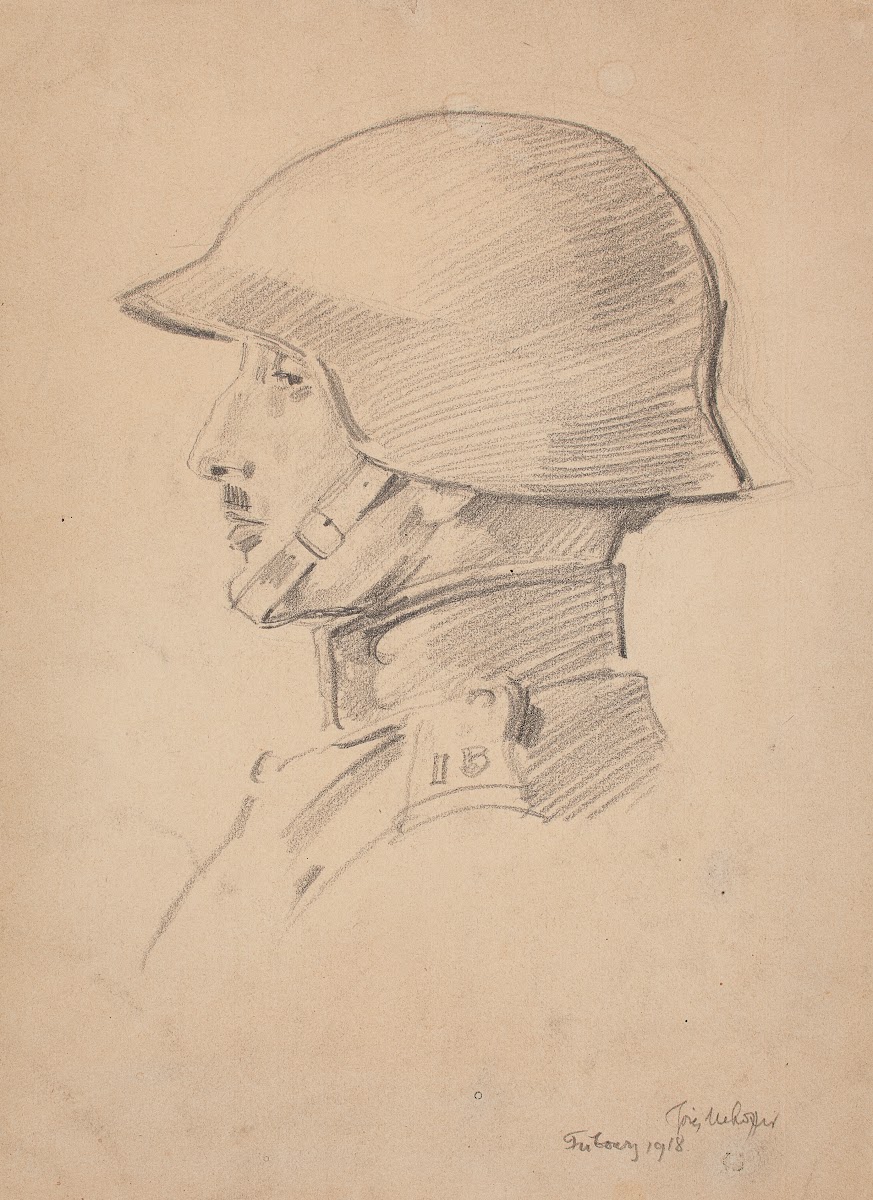 Study of a soldiers head 1918