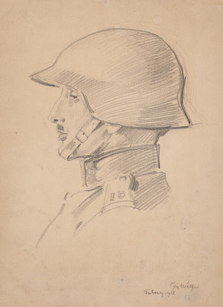 Study of a soldiers head 1918