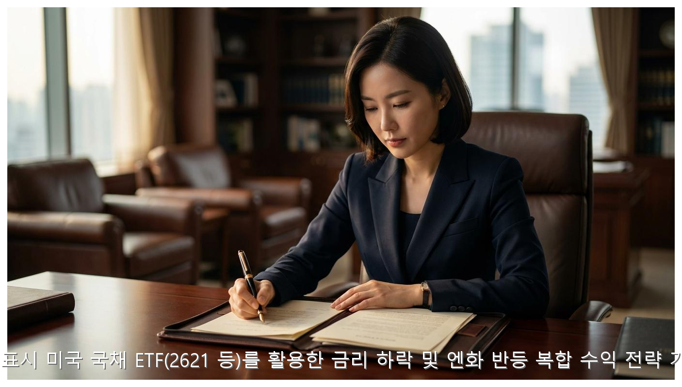 엔화 표시 미국 국채 ETF(2621 등)를 활용한 금리 하락 및 엔화 반등 복합 수익 전략 가이드 핵심 안내 및 분석 인포그래픽 (6)