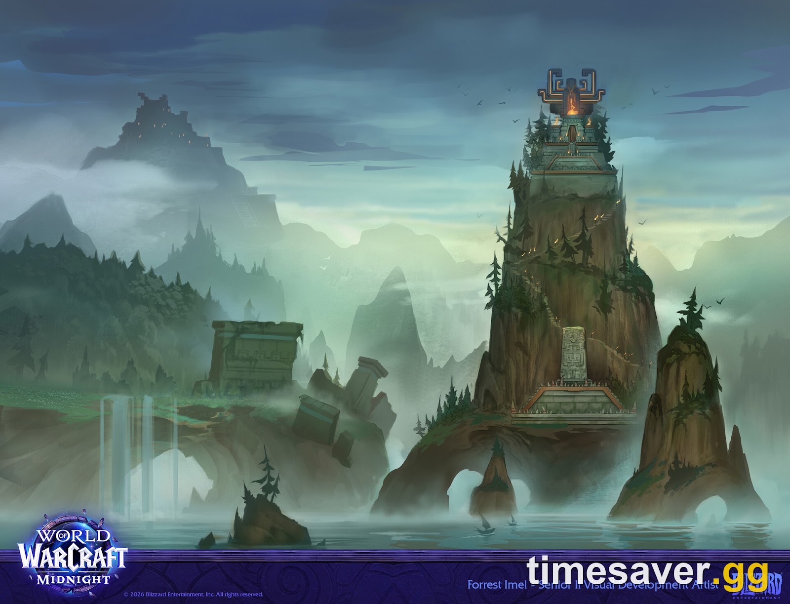 The Zul'Aman ruins of the Coiled Isle, home to WoW Midnight Season 2 Mythic+ dungeons