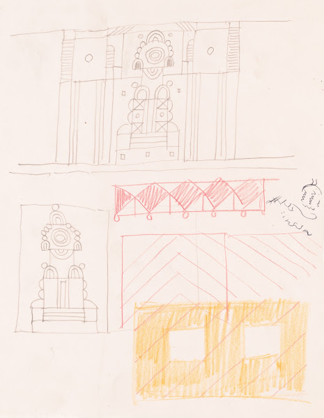 Design drawings for miscellaneous interiors some possibly related to the Hotel S