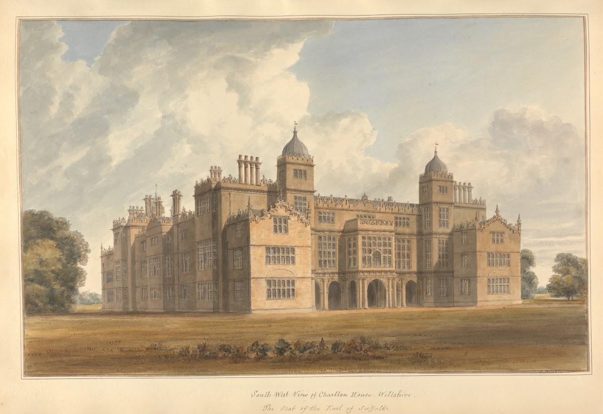 South West View of Charlton House Wiltshire the Seat of the Earl of Suffolk 1810
