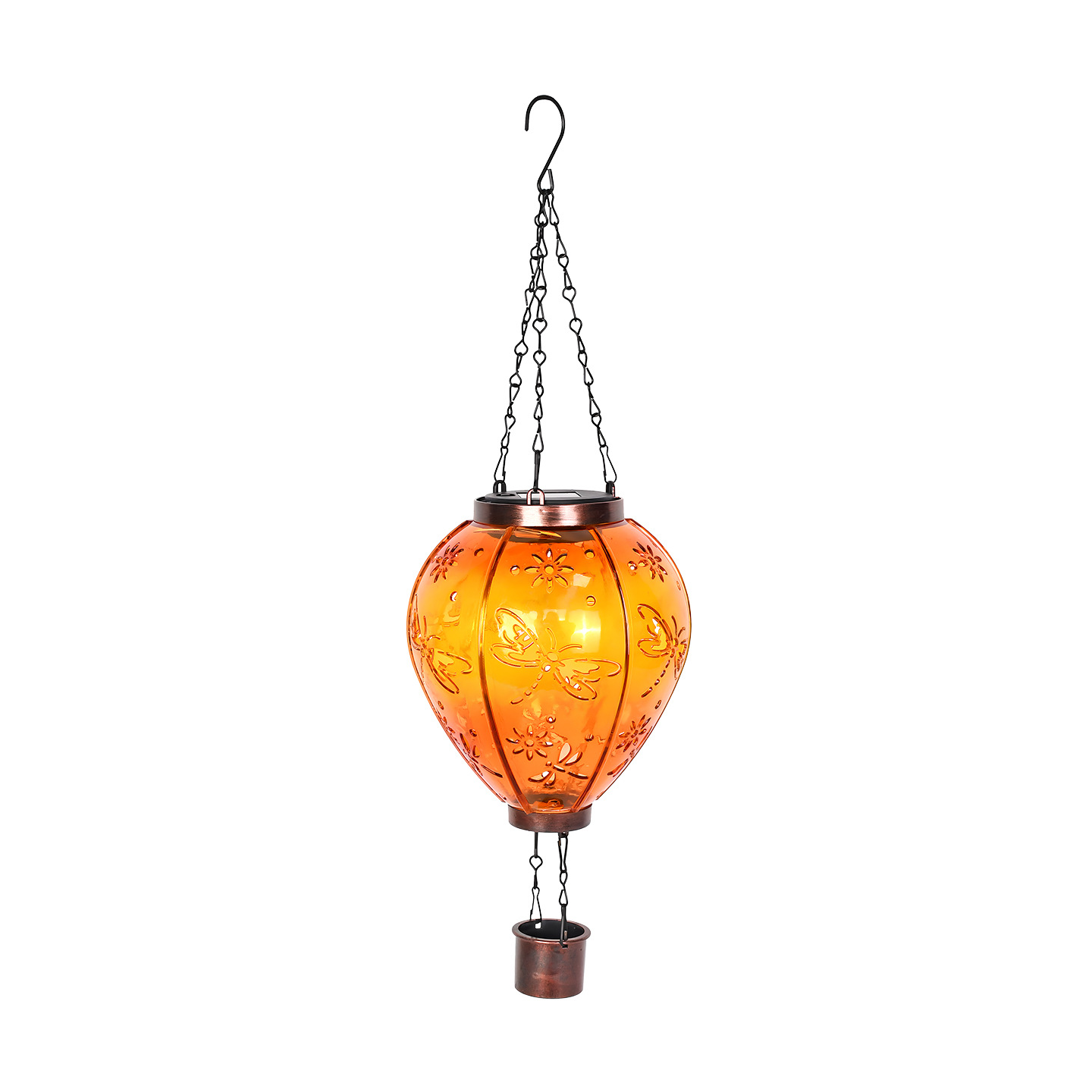 Solar Bird Bath in Hot Air Balloon Design