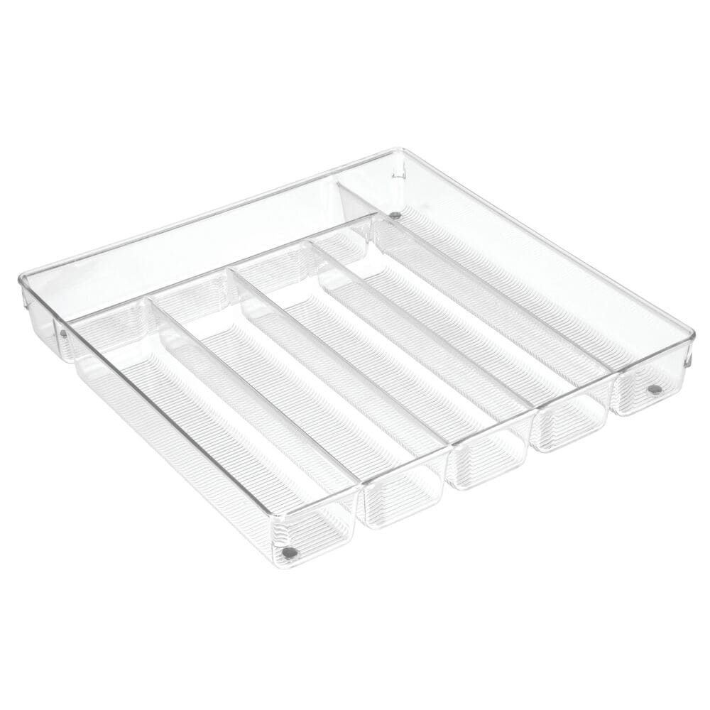 Organizador para cubiertos de plástico reciclado iDesign™ de 6 divisiones