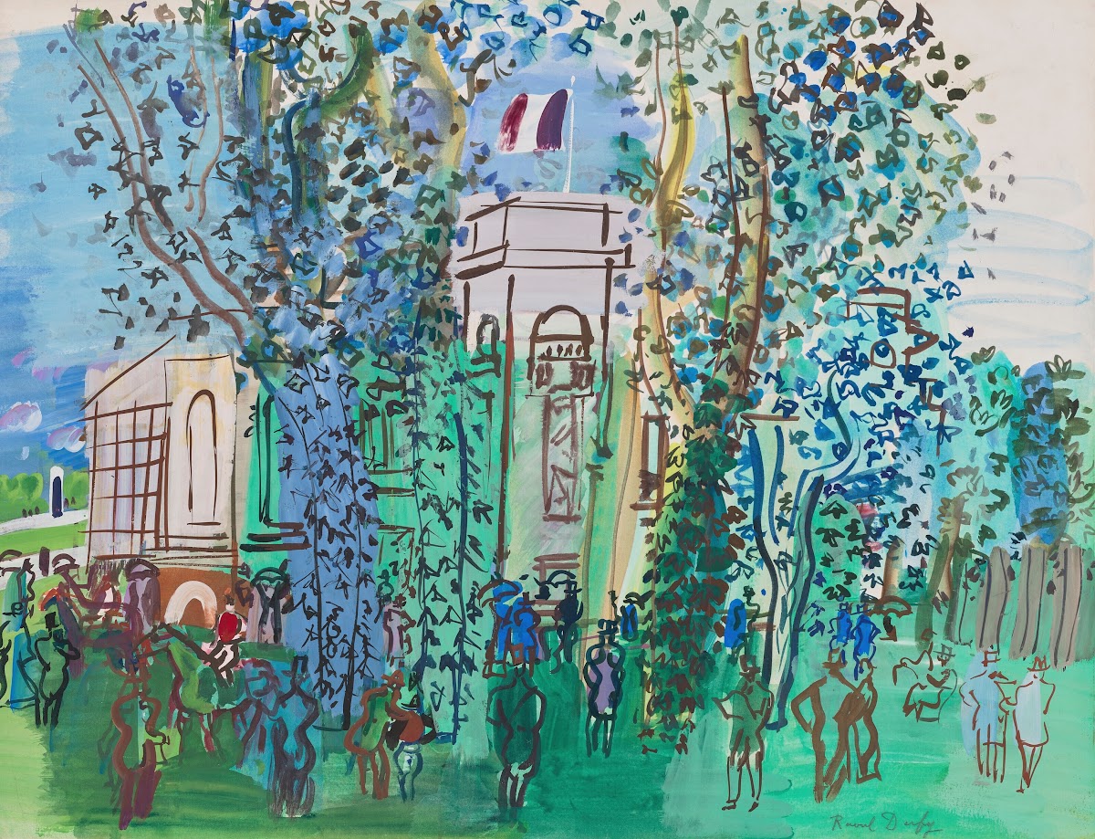 Le Pesage à Deauville circa 1930