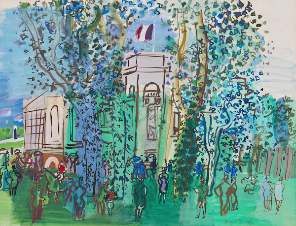 Le Pesage à Deauville circa 1930