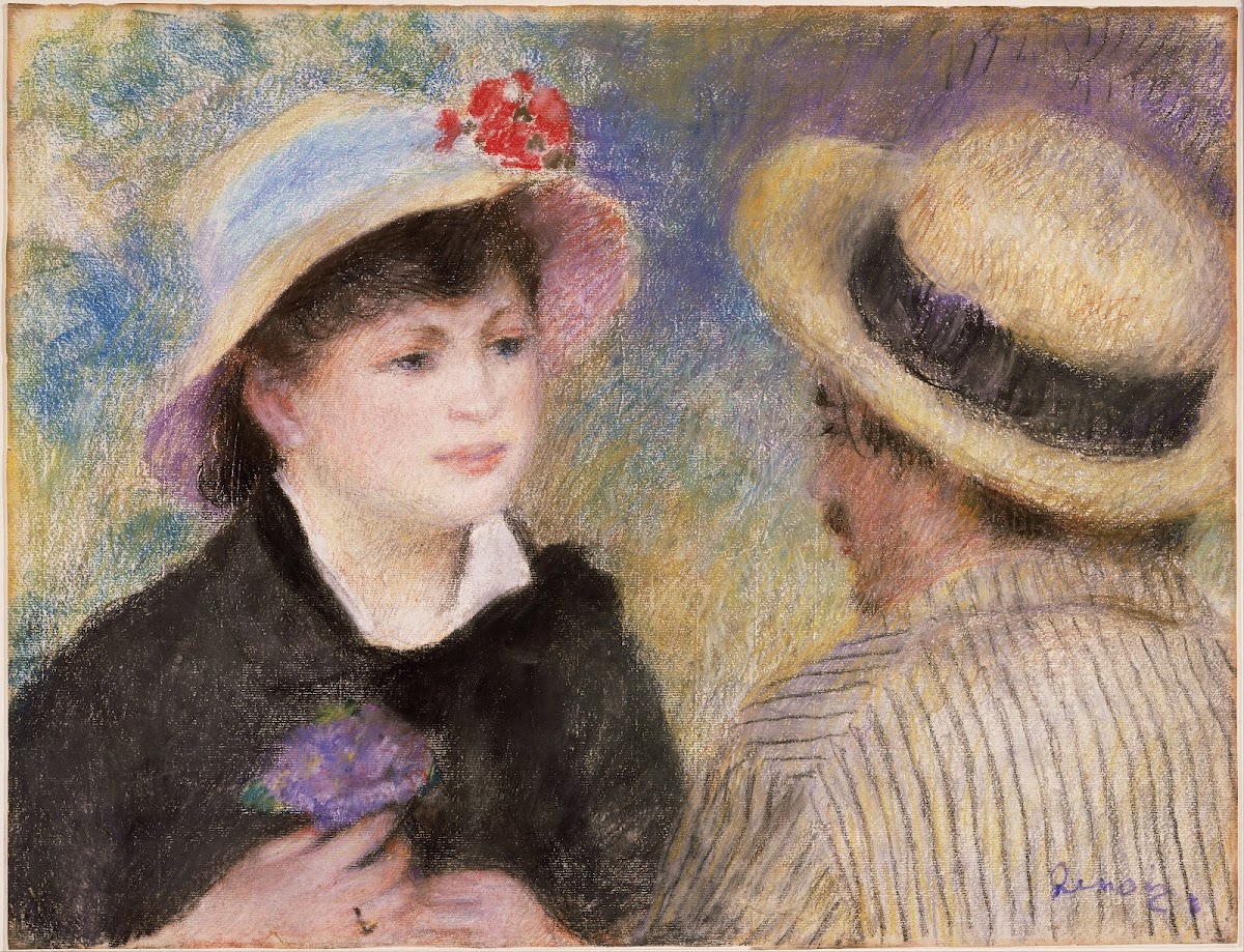 Boating Couple said to be Aline Charigot and Renoir 1881