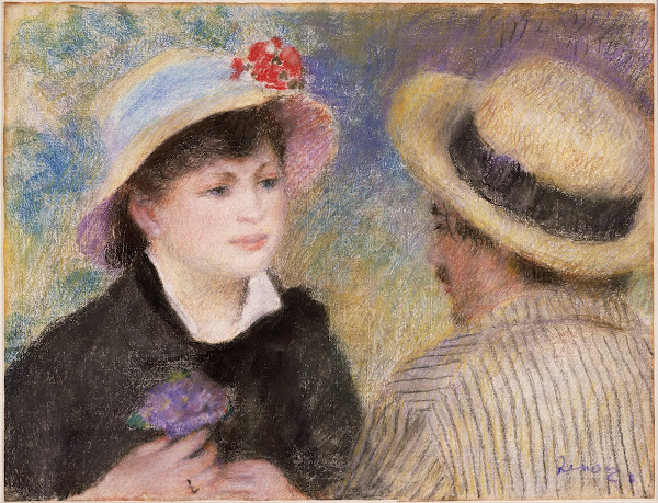 Boating Couple said to be Aline Charigot and Renoir 1881