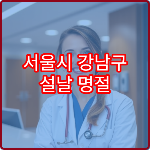 서울시 강남구 설날 명절 류마티스내과 연휴 진료 병원 관절염·만성 통증 상담 가능