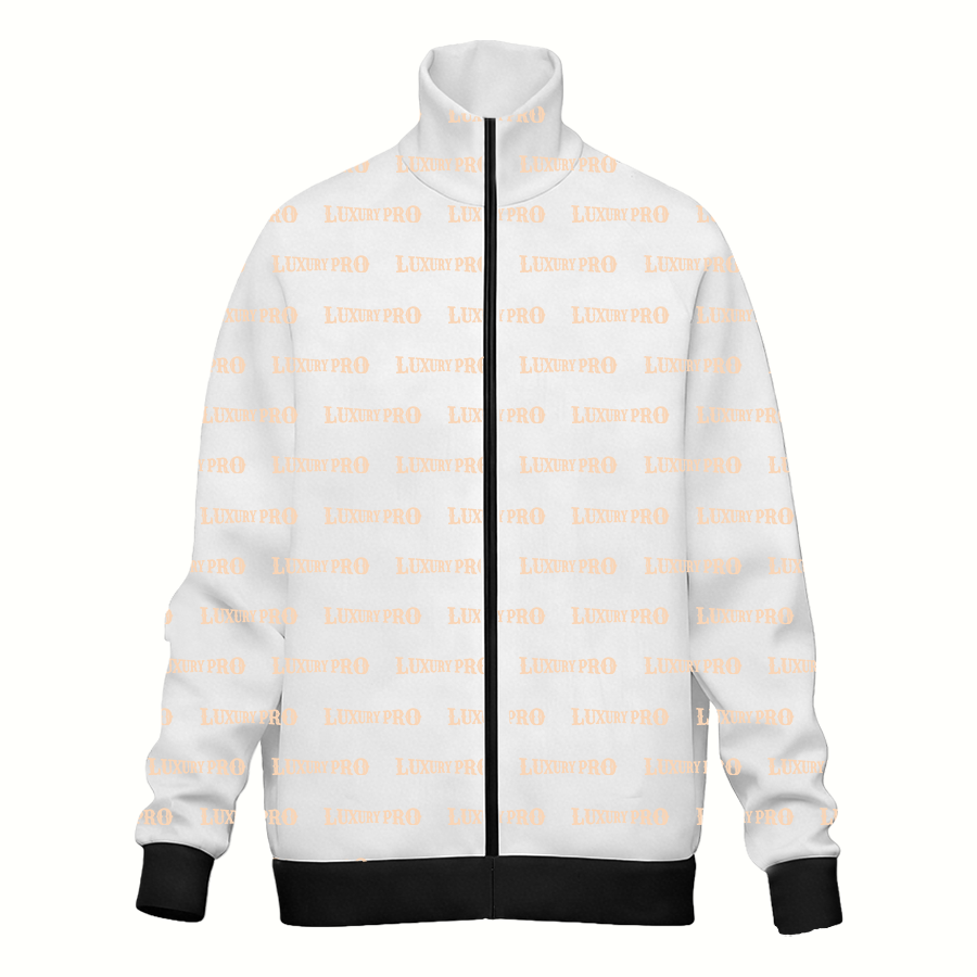 AOP Zipper Stand Collar Jacket