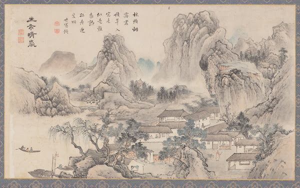 Mountain Market in Clearing Mist from Eight Views of Xiao Xiang 1788