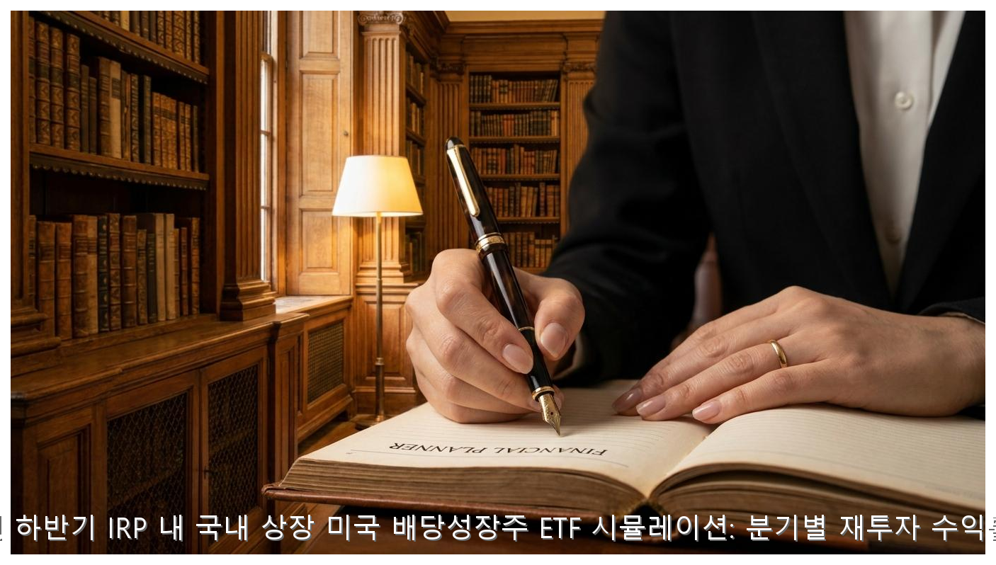 2026년 하반기 IRP 내 국내 상장 미국 배당성장주 ETF 시뮬레이션: 분기별 재투자 수익률 분석 핵심 안내 및 분석 인포그래픽 (3)