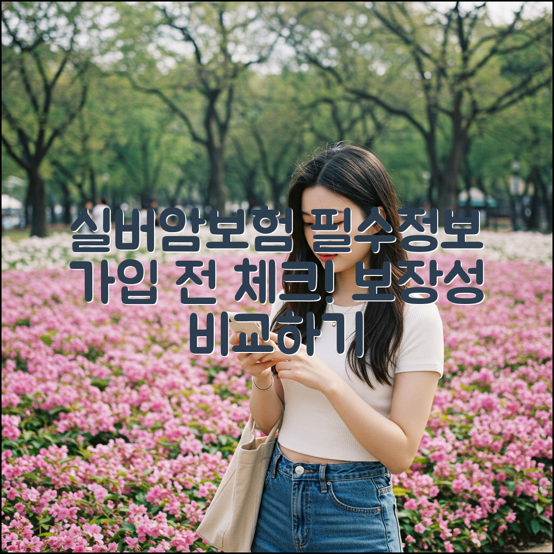 실버암보험 가입 전 알아야 할 필수 정보와 보장성 비교