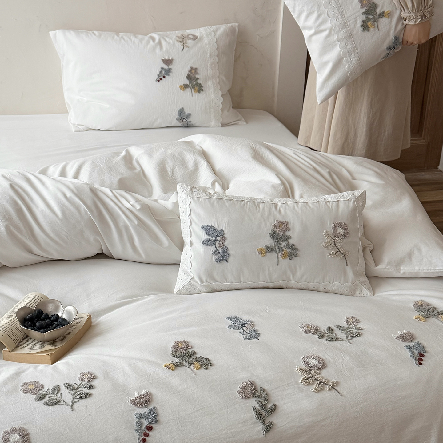 Cotton Bedding Set, Country Style, Floral Pattern