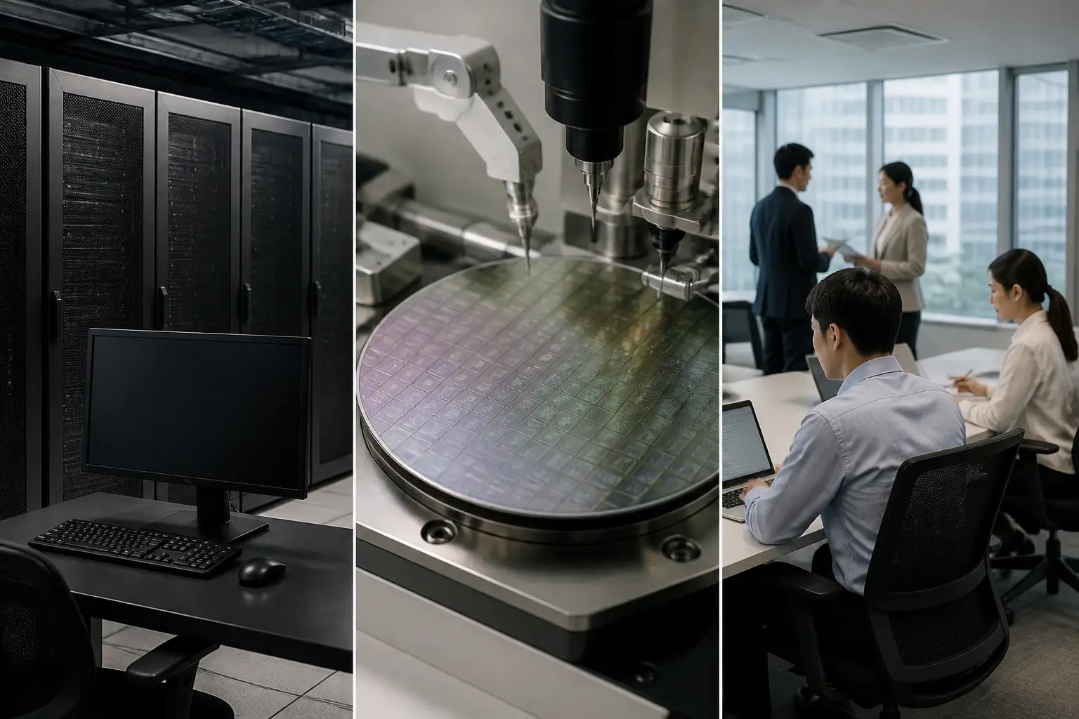 AI-generated Business Daily Brief multi-story editorial montage