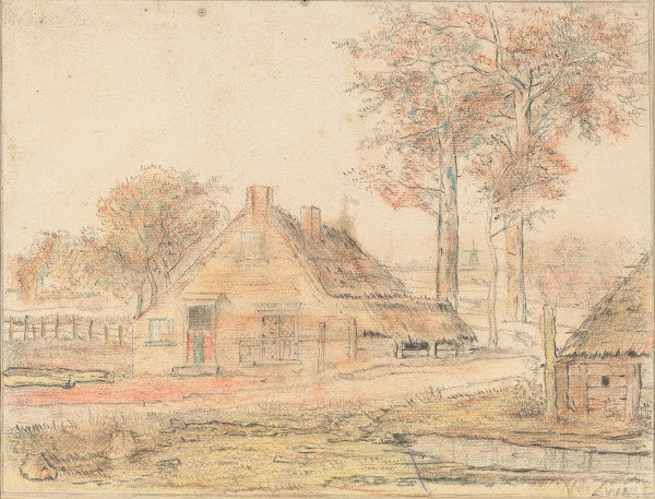 Boerderij in een landschap 20th century