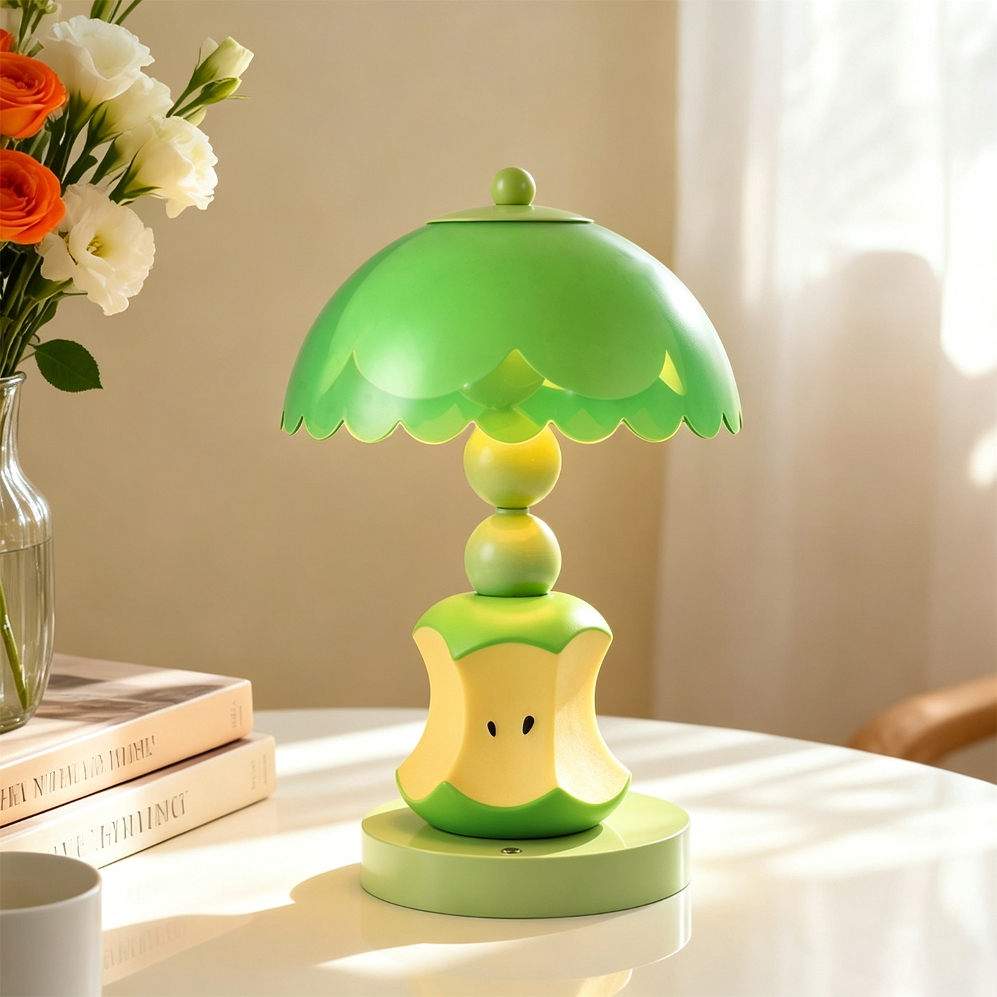 Apple Table Lamp made of ABS plastic