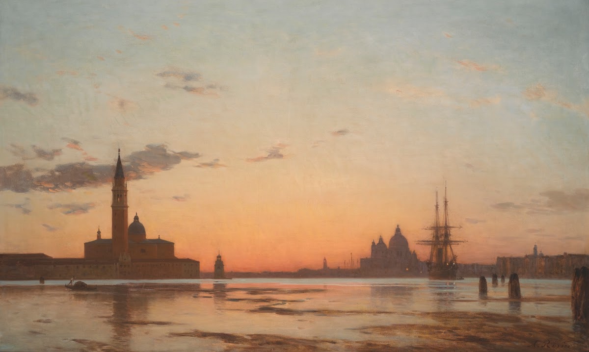 Le Canal San Marco Au Crépuscule Venise