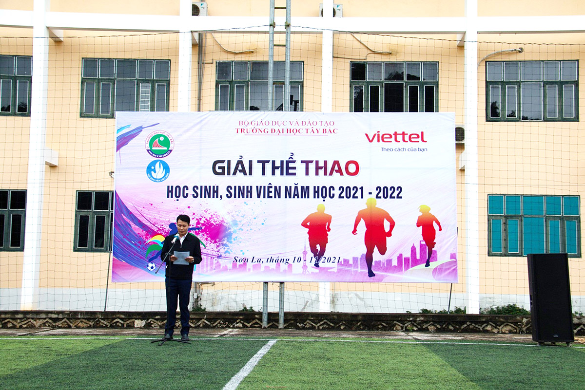 Khai mạc Giải thể thao học sinh, sinh viên Trường Đại học Tây Bắc năm học 2021 - 2022