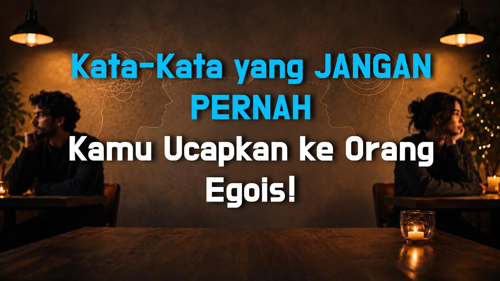 Kata-Kata yang JANGAN PERNAH Kamu Ucapkan ke Orang Egois!