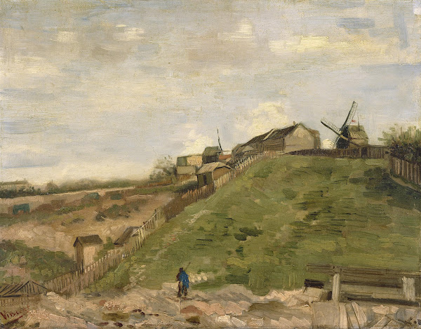The hill of Montmartre with stone quarry 1886