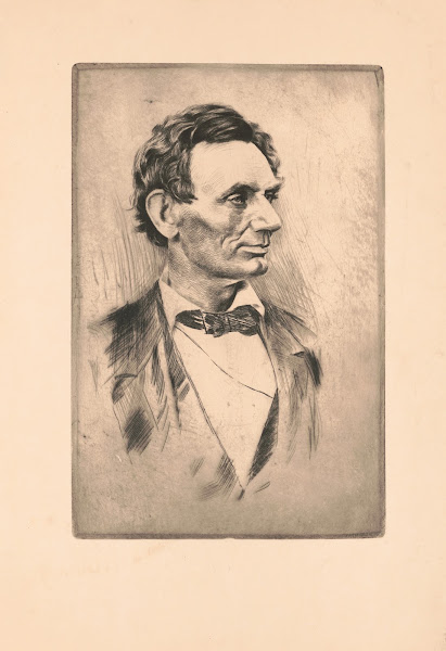 Abraham Lincoln bust portrait without beard 1900 1920