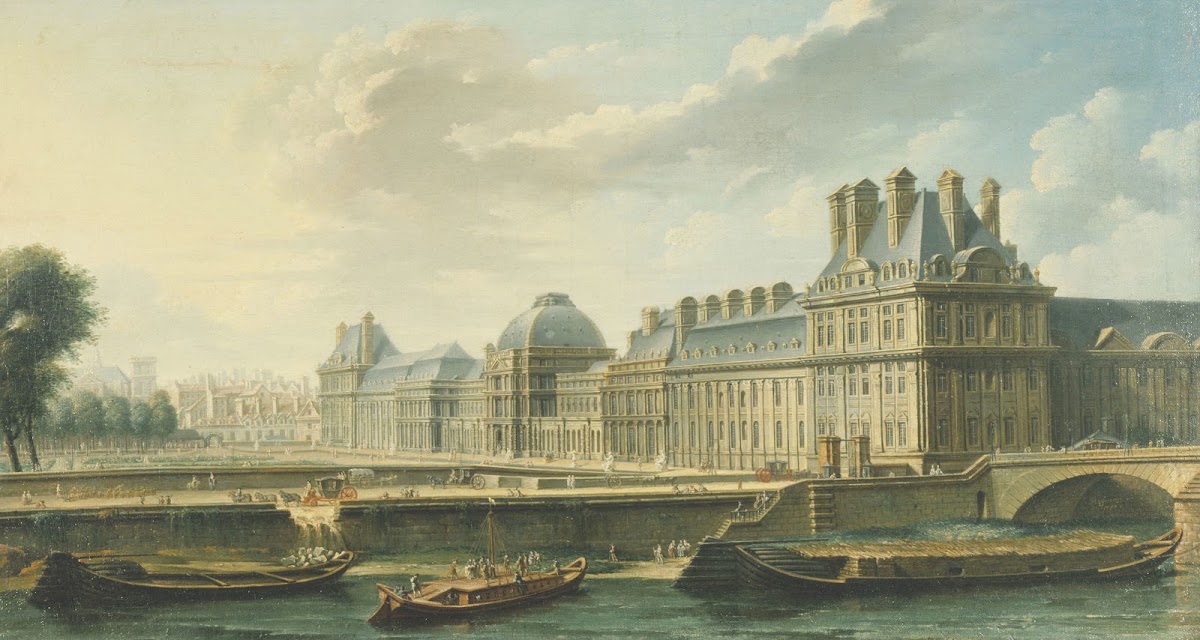 Le Palais des Tuileries vu du quai dOrsay 1757