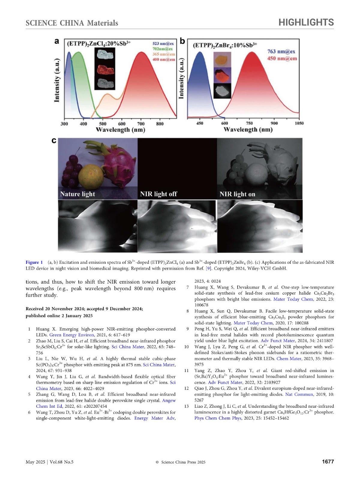 Blue LED-Pumped Efficient NIR Luminescence in Sb3+-Doped Lead-Free Metal Halides