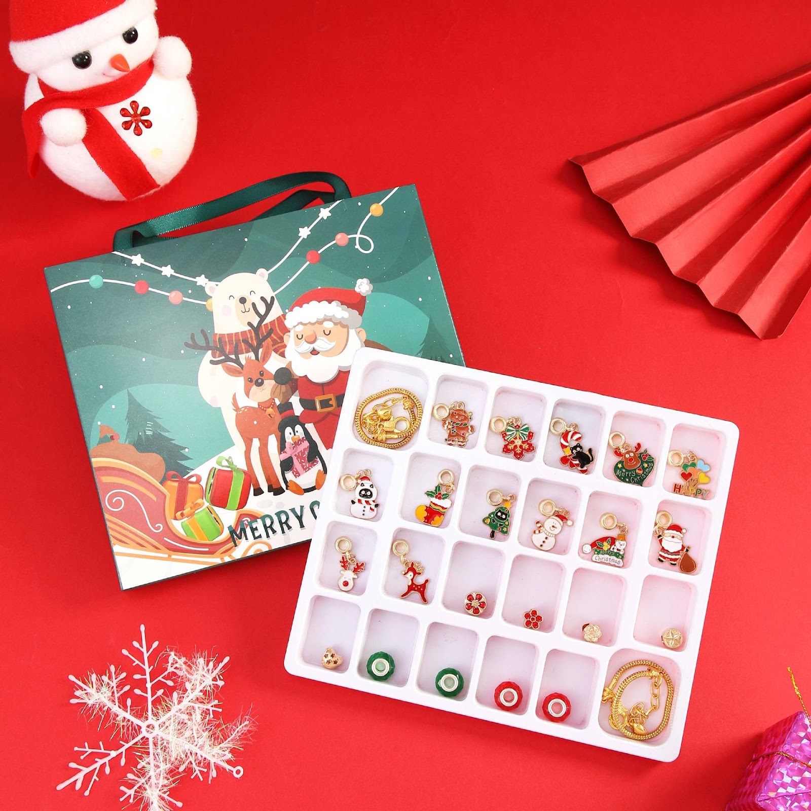 DIY Advent Calendar with Jewelry Beads for Bracelets