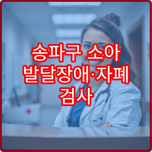 송파구 소아 발달장애·자폐 검사 가능한 전문 병원 정보