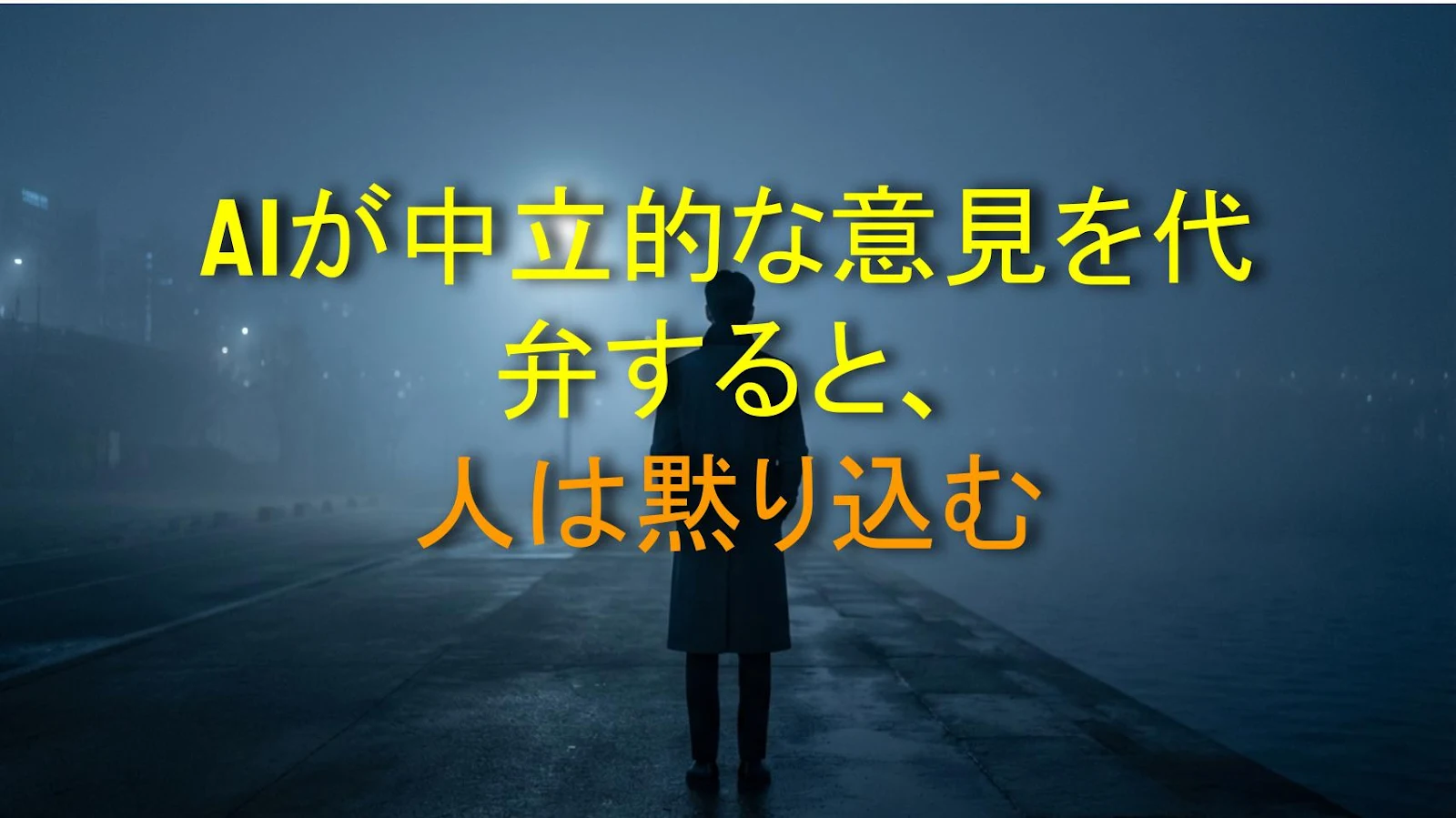 AIが中立的な意見を代弁すると、人は黙り込む