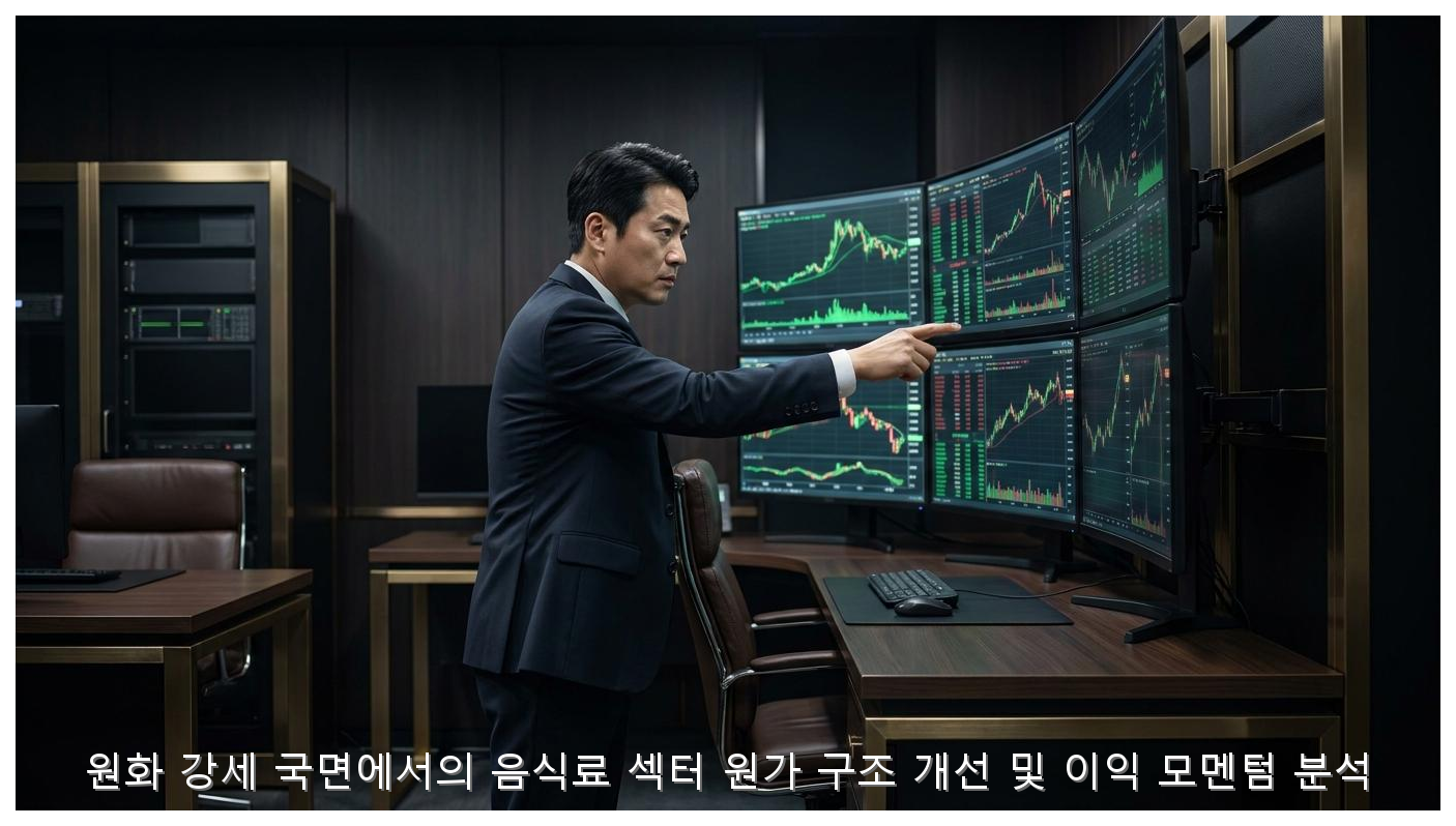 원화 강세 국면에서의 음식료 섹터 원가 구조 개선 및 이익 모멘텀 분석 핵심 안내 및 분석 인포그래픽 (6)