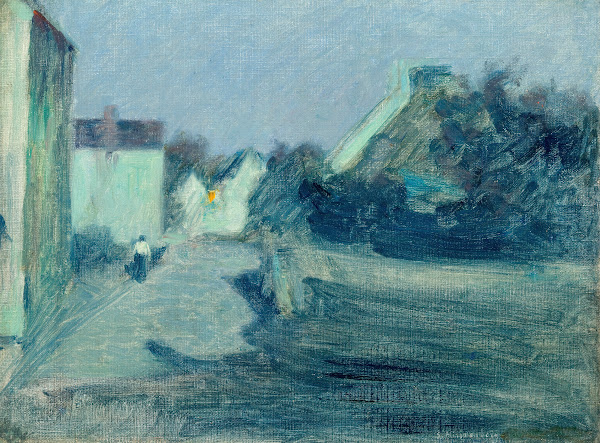 Village Lane in the Moonshine 1900