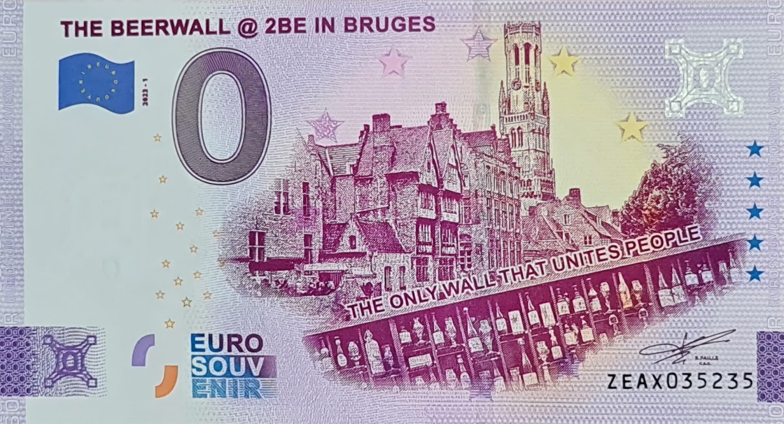 Billet 0€ THE BEERWALL @ 2BE IN BRUGESTHE ONLY WALL THAT UNITES PEOPLE