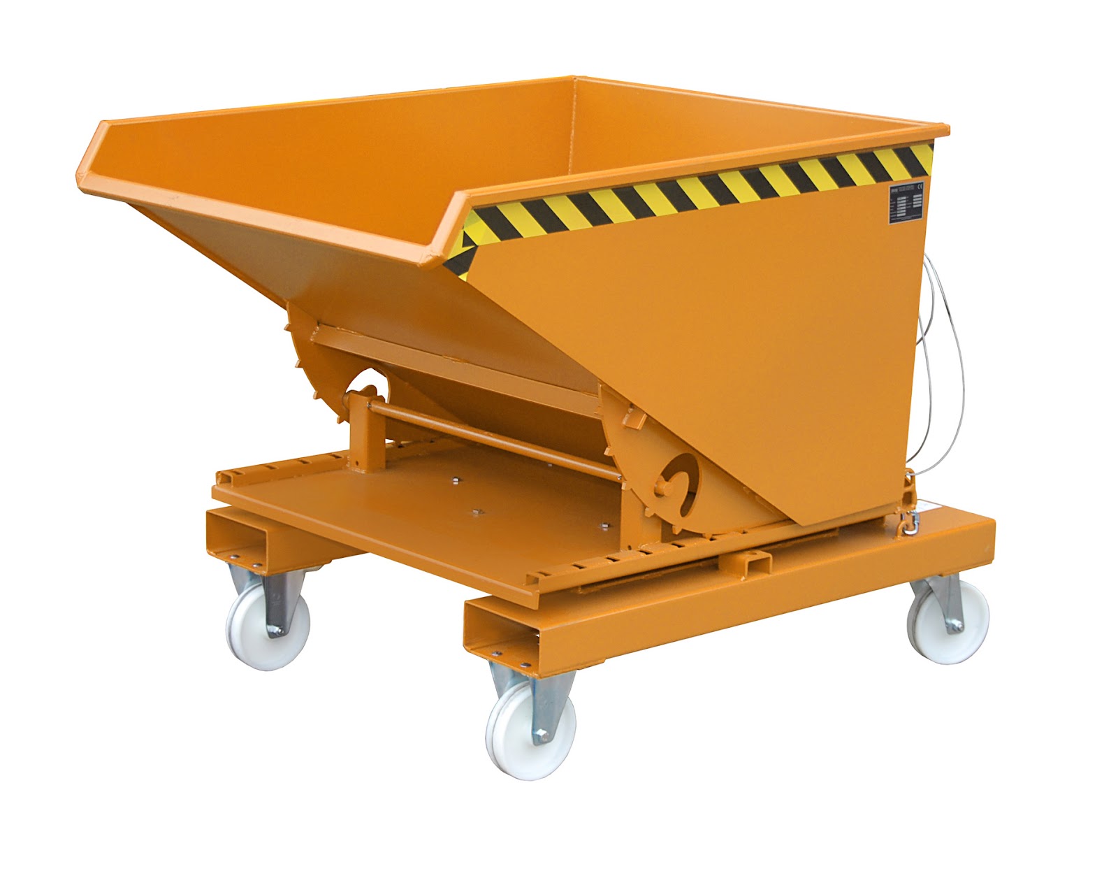 Kiepcontainer 3S 600, gelakt, Geeloranje