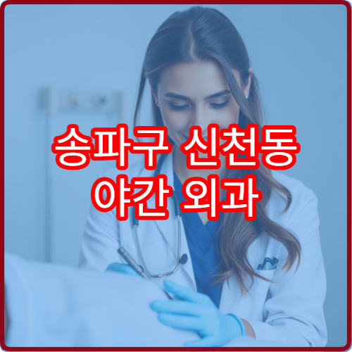 송파구 신천동 야간 외과 진료 가능한 병원 야간 수술 상담 정보