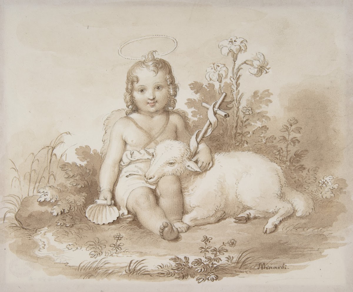 Seated John the Baptist with a Lamb in a Landscape 17871871