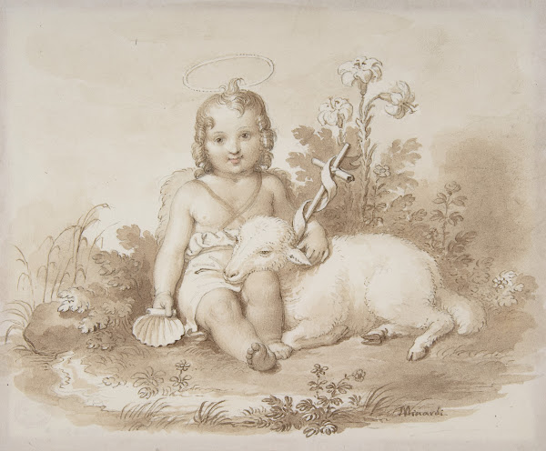 Seated John the Baptist with a Lamb in a Landscape 17871871