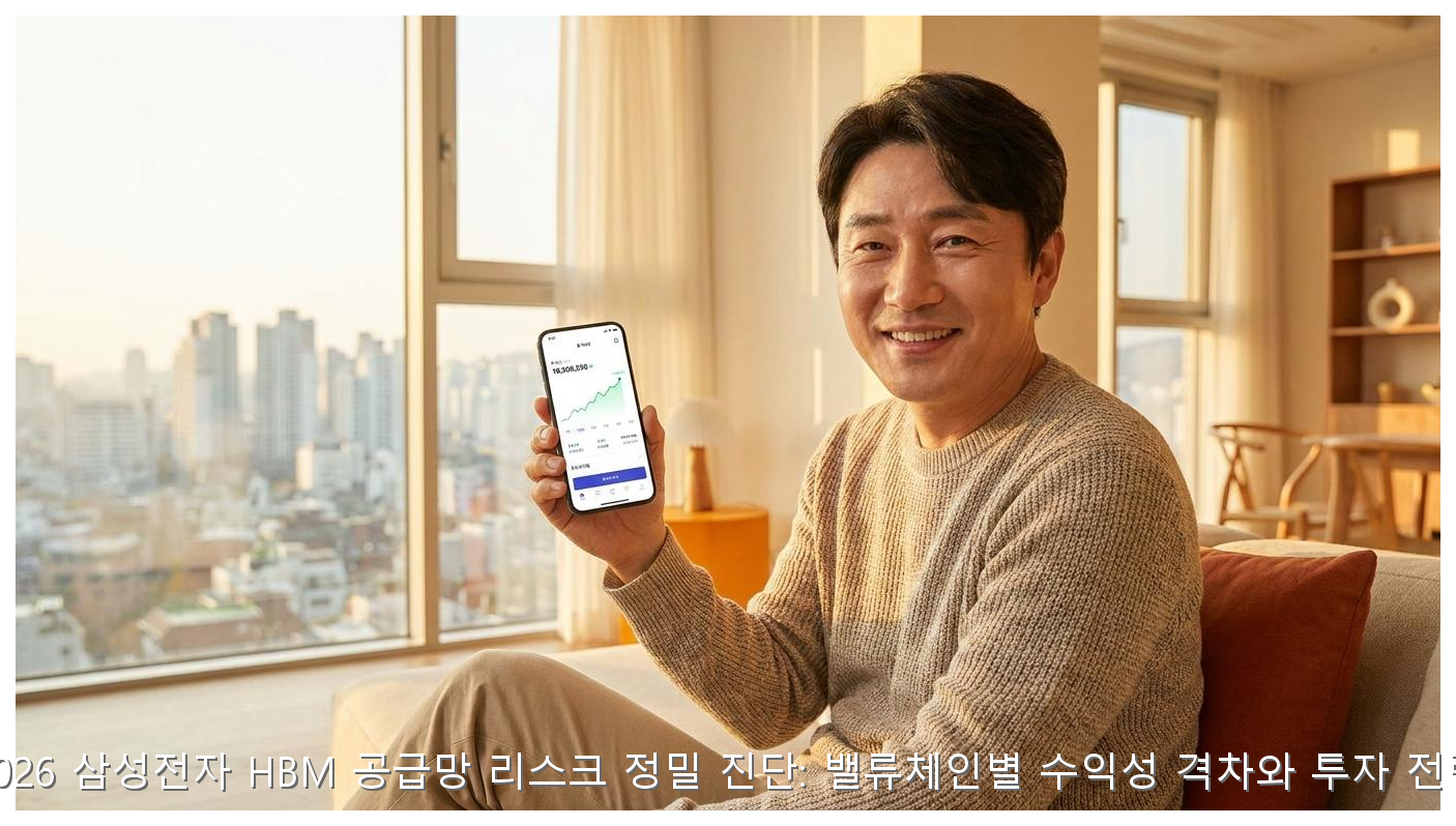 2026 삼성전자 HBM 공급망 리스크 정밀 진단: 밸류체인별 수익성 격차와 투자 전략 핵심 안내 및 분석 인포그래픽 (8)