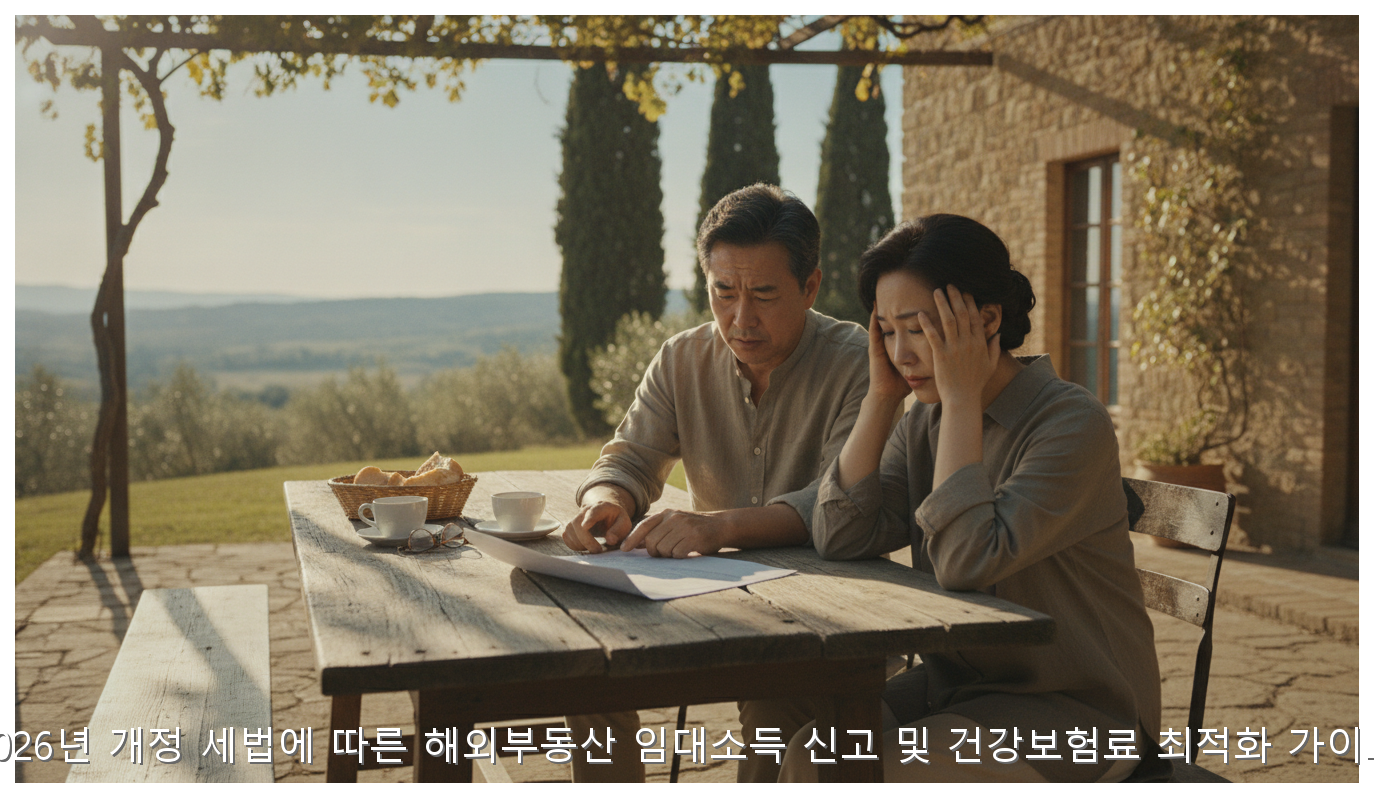 2026년 개정 세법에 따른 해외부동산 임대소득 신고 및 건강보험료 최적화 가이드 핵심 안내 및 분석 인포그래픽 (2)