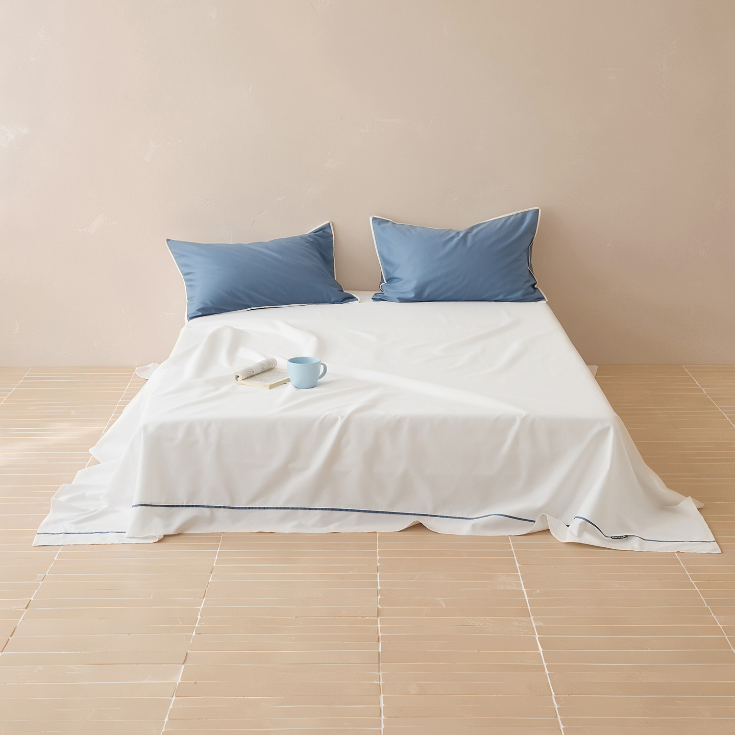 Solid Color Bed Sheet, Long-Staple Cotton, Satin Weave