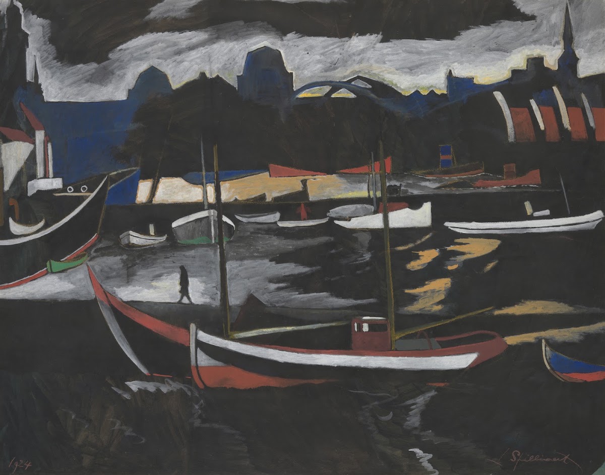 Handelsdokken te Oostende 1924