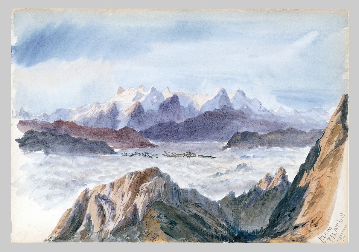 Iselle from Mount Pilatus 1870