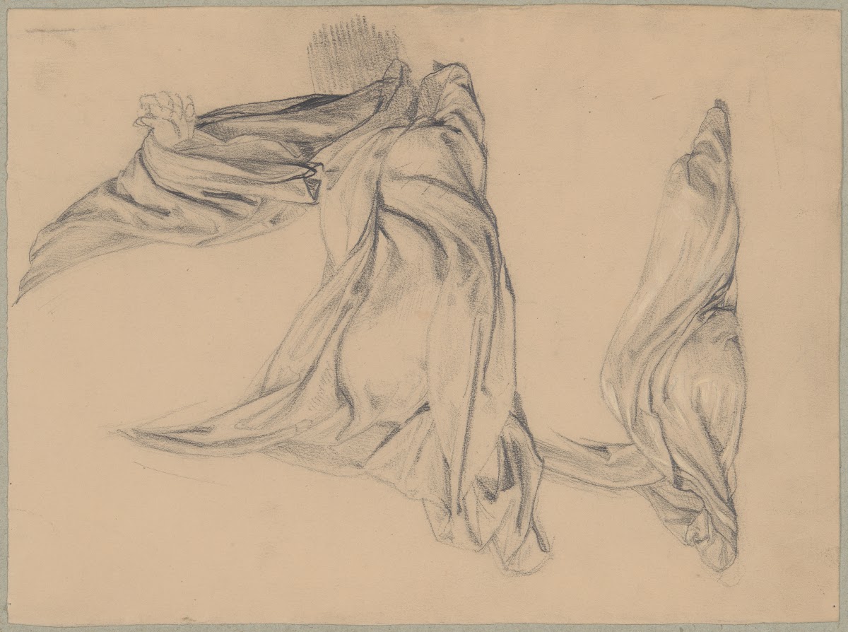 Study of the Robe of St Matthias to the Painting Martyrdom of St Matthias 1866 1
