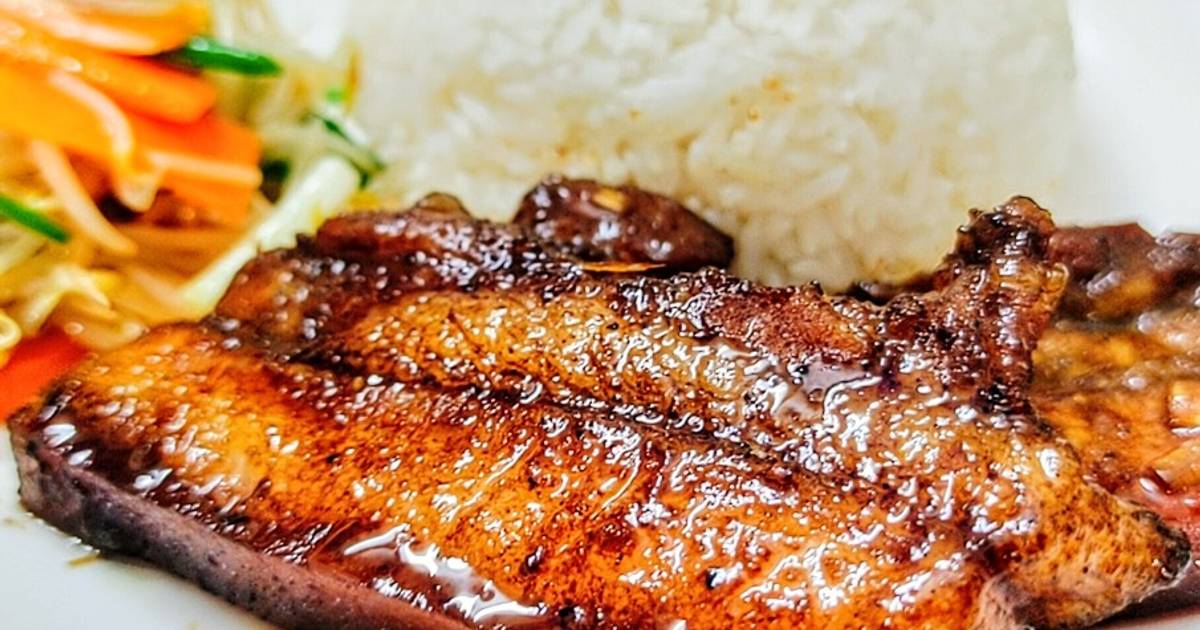 Ba chỉ heo nướng ngũ vị hương đậm đà
