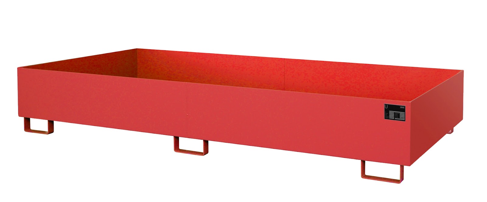 Stellingopvangbak RW 2700-2, gelakt, Vuurrood
