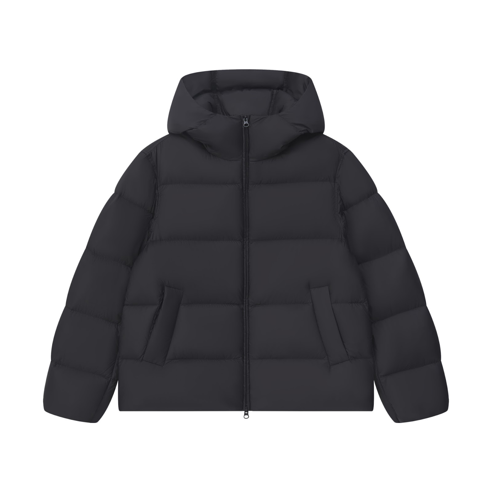 Lightweight down jacket with hood