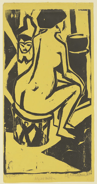 Sitzendes Mädchen 1910