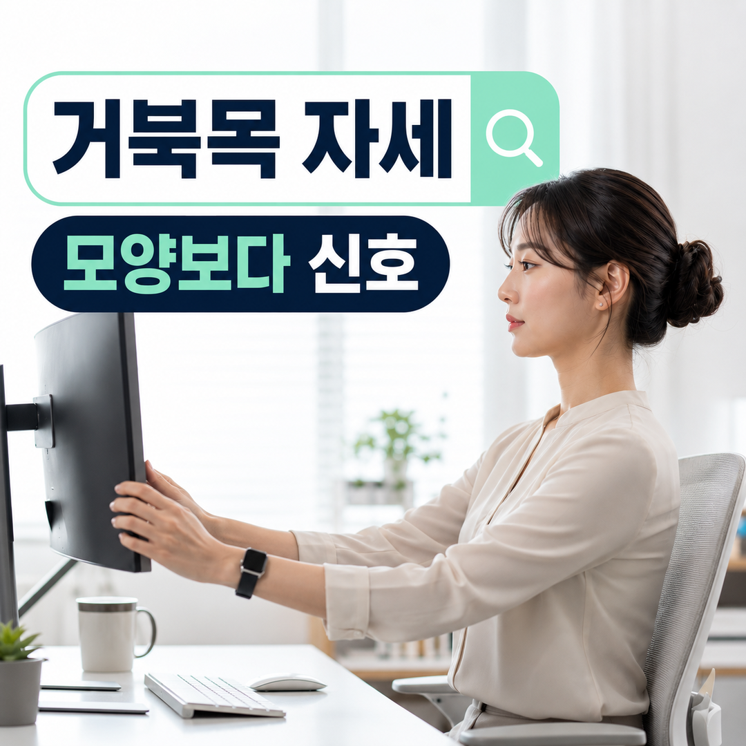 거북목 자세, 모양보다 신호를 확인하자는 정사각형 썸네일